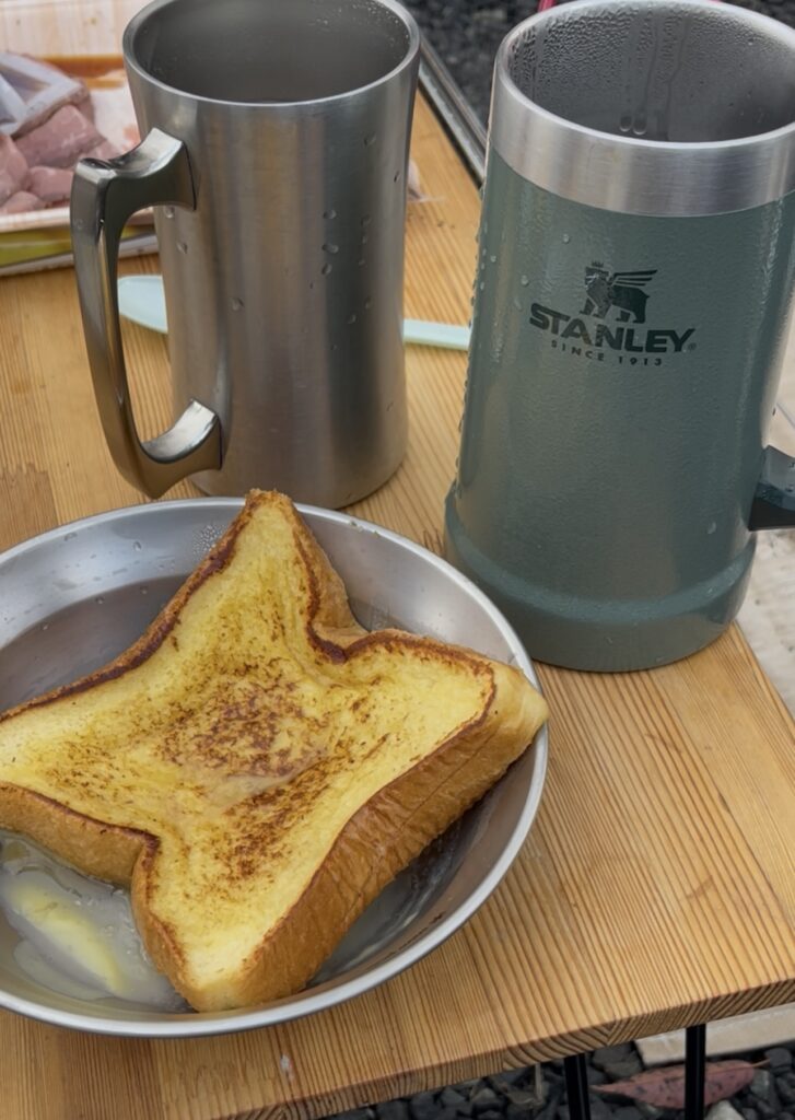 キャンプアンドキャビンズ山中湖朝食フレンチトースト