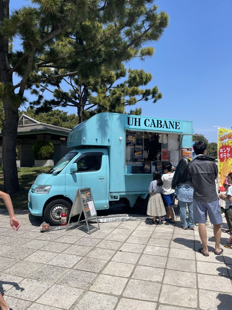 横浜 海の公園 潮干狩り 子連れ 行楽 マテ貝 海水浴 フードトラック