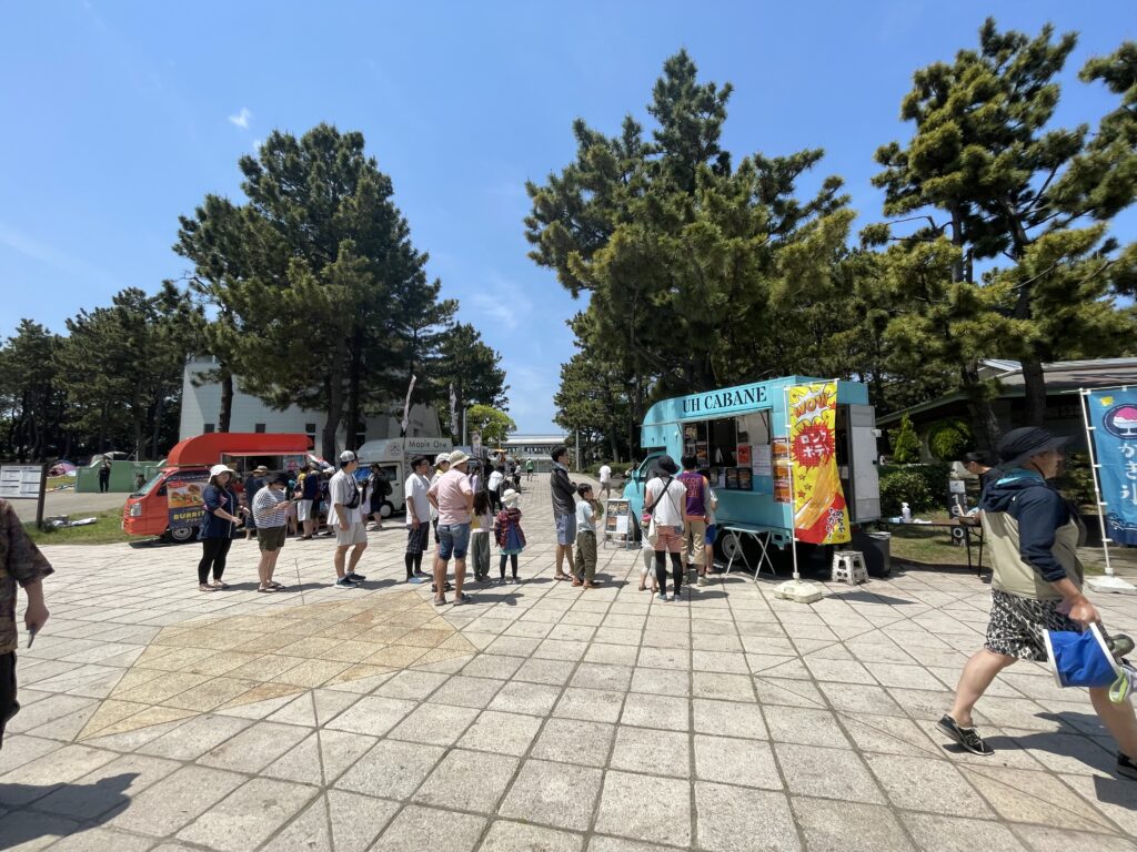 横浜 海の公園 潮干狩り 子連れ 行楽 マテ貝 海水浴 フードワゴン